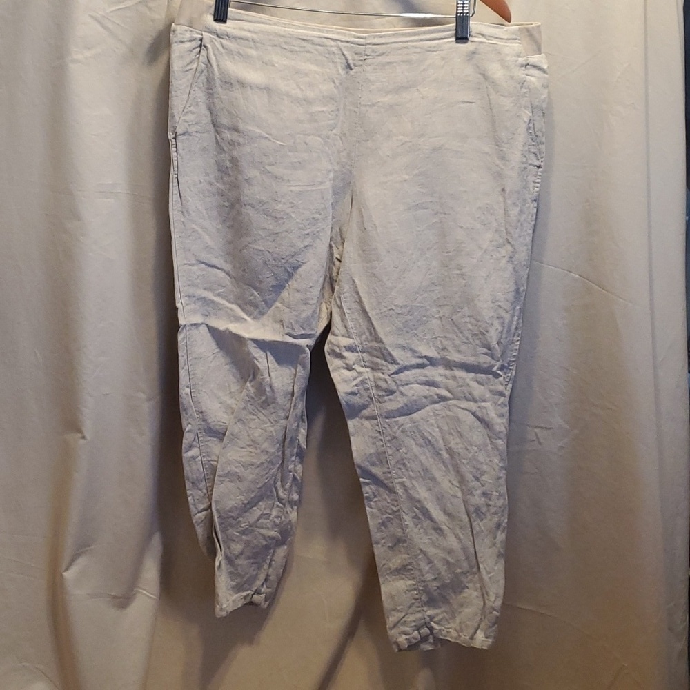 J. Jill Linen Travel Pants SZ LG